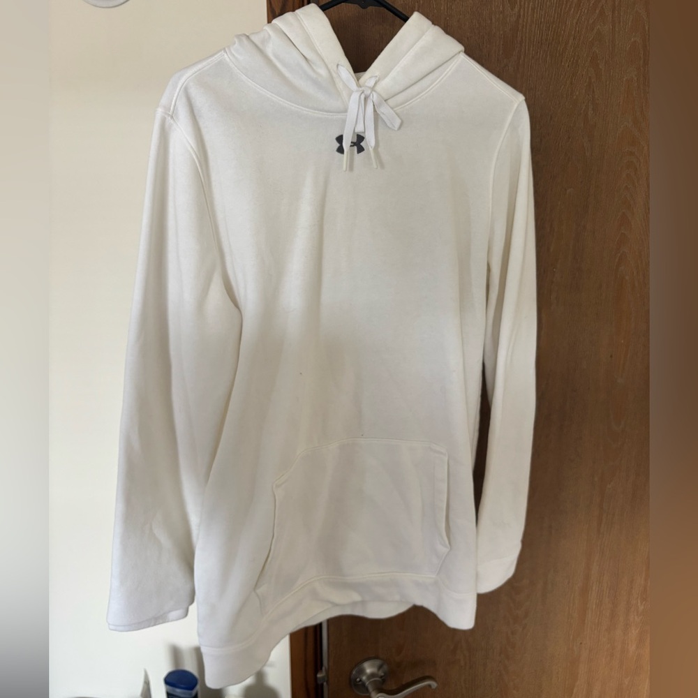 Women’s white under armor hoodie size medium tall